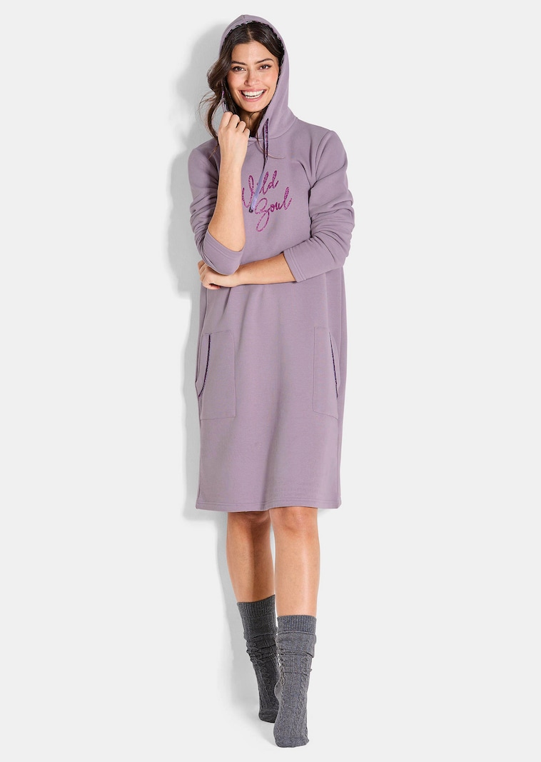 Sweatkleid mit Kapuze
