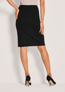 Kurzer Bleistiftrock aus elastischem Jersey thumbnail 3