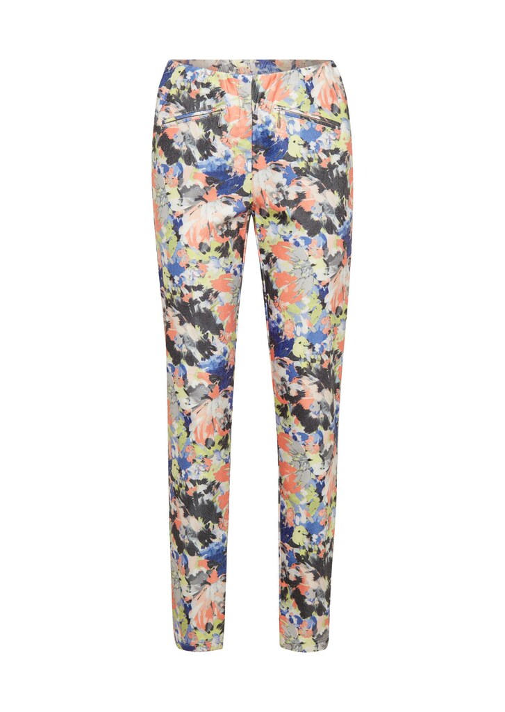 Pantalon imprimé à motifs floraux 1