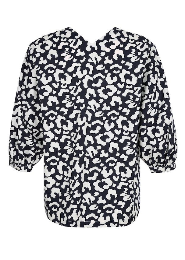 Bluse mit modischem Animal - und Blusendessin 6