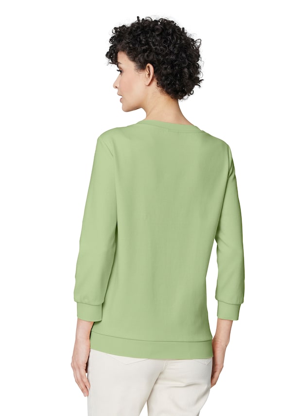 Sweatshirt mit 3/4-langen Ärmeln. 2