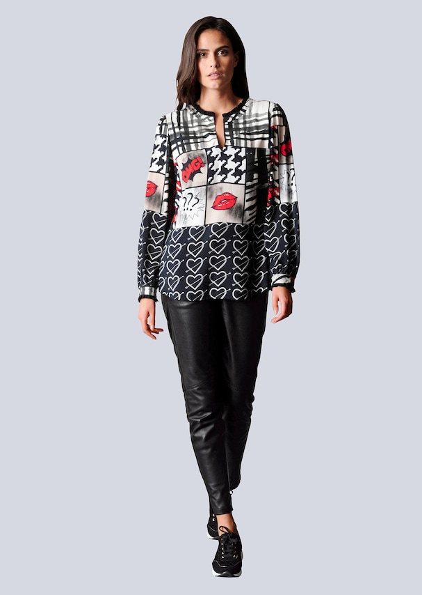 Bluse mit Rüschenbesatz 4