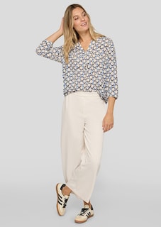 Tuniek van pure viscose met grafische print thumbnail 2