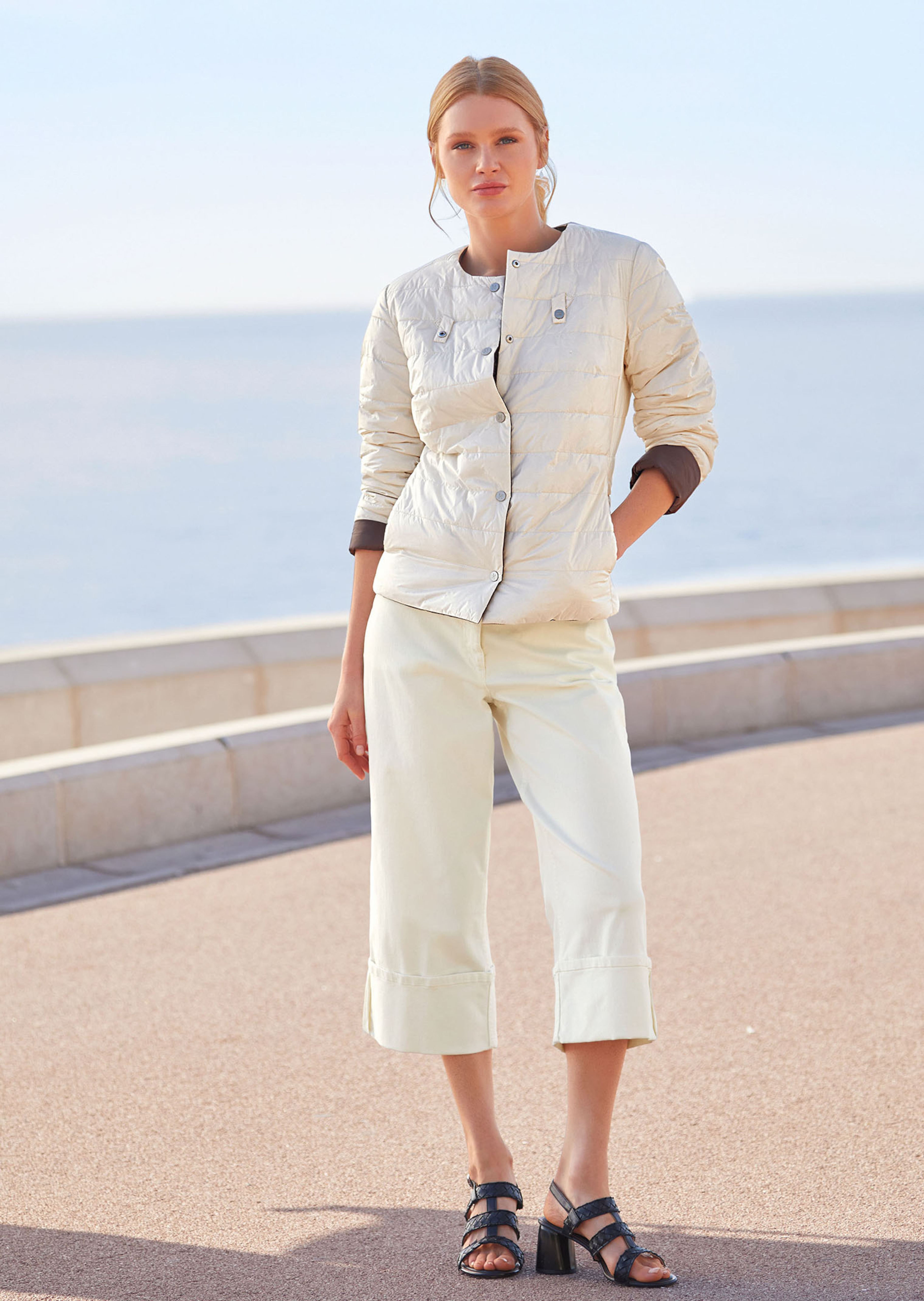 Gesteppte Wendejacke mit Wattierung