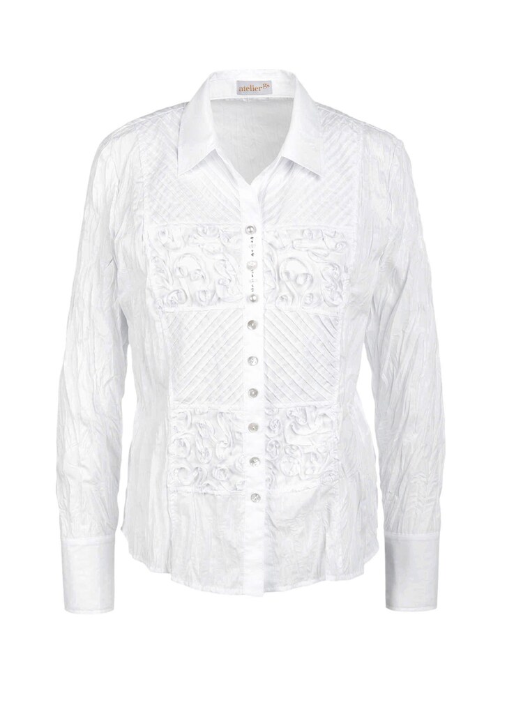 Besonders elegante Crashbluse mit detailreicher Verarbeitung