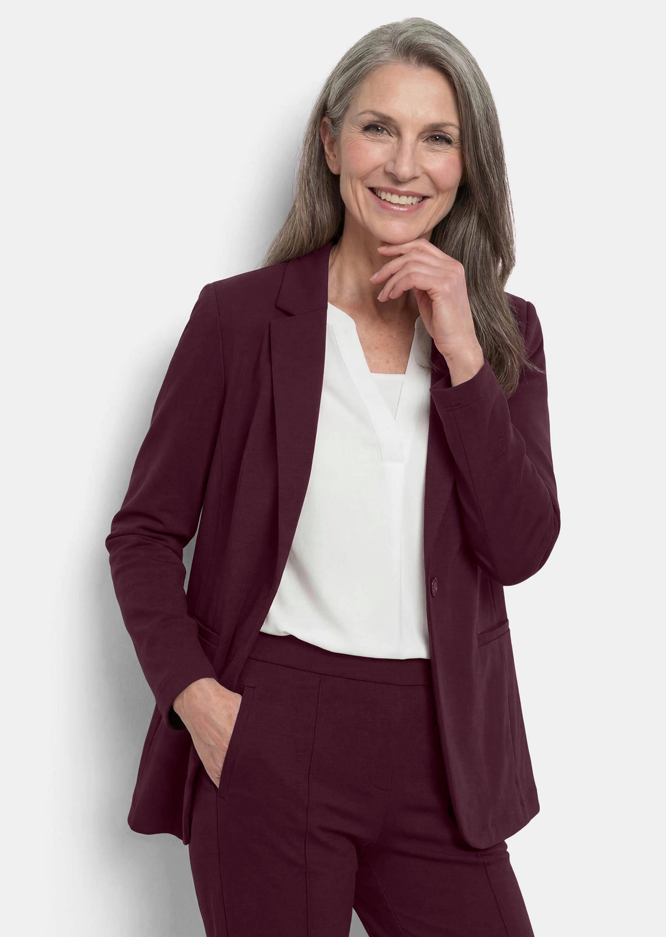 Lichte jersey blazer met uitstekende bewegingsvrijheid