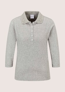 Poloshirt mit verziertem Kragen thumbnail 6