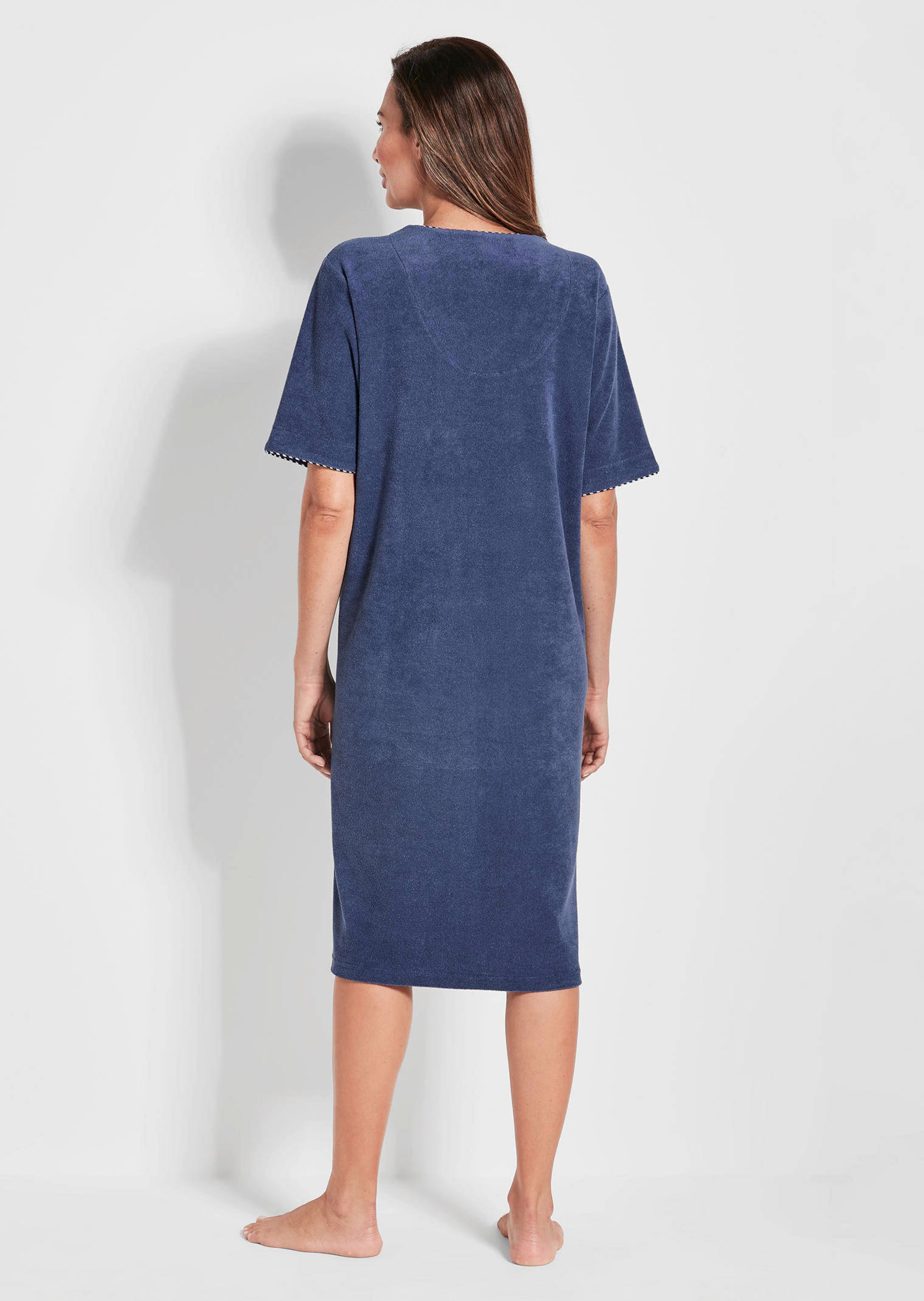 Robe De Plage-chimise En éponge Bleue Hanna Andersson - Taille 130, Occasion Très Bon état