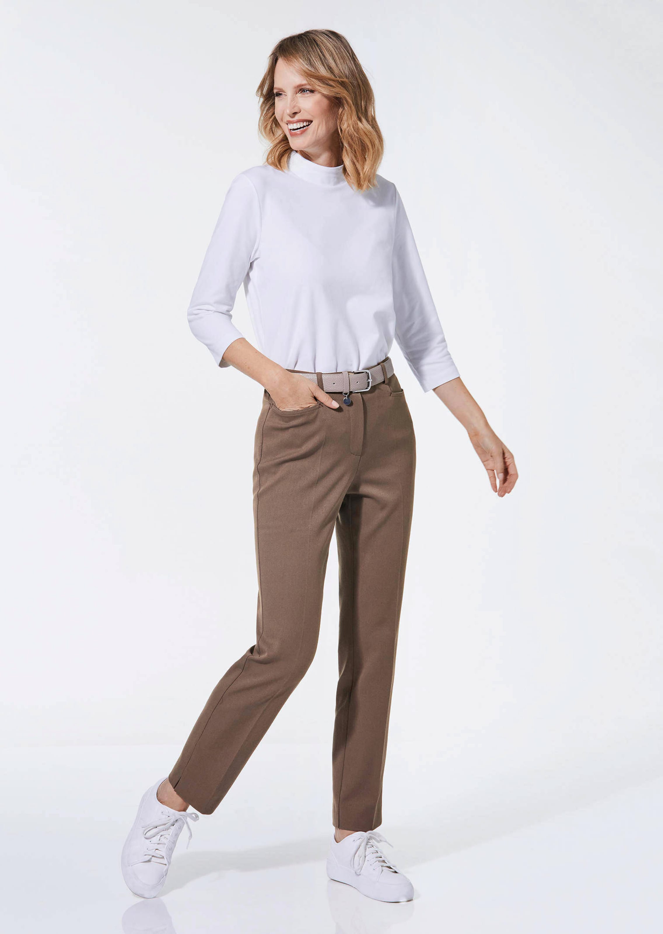 Pantalon gainant Adelina by Scheiter - taupe - Gr. 28 de Goldner Fashion