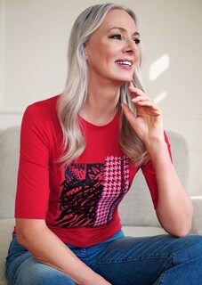 Halbarm-Shirt mit Unikat-Print thumbnail 6