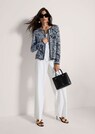 Blazer en maille à imprimé jacquard et zip thumbnail 4