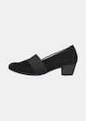 Escarpins en nubuck avec talon bloc thumbnail 4