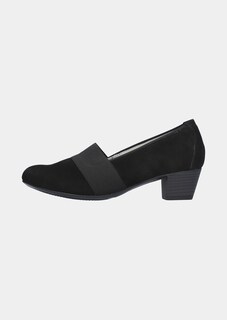 Escarpins en nubuck avec talon bloc thumbnail 4