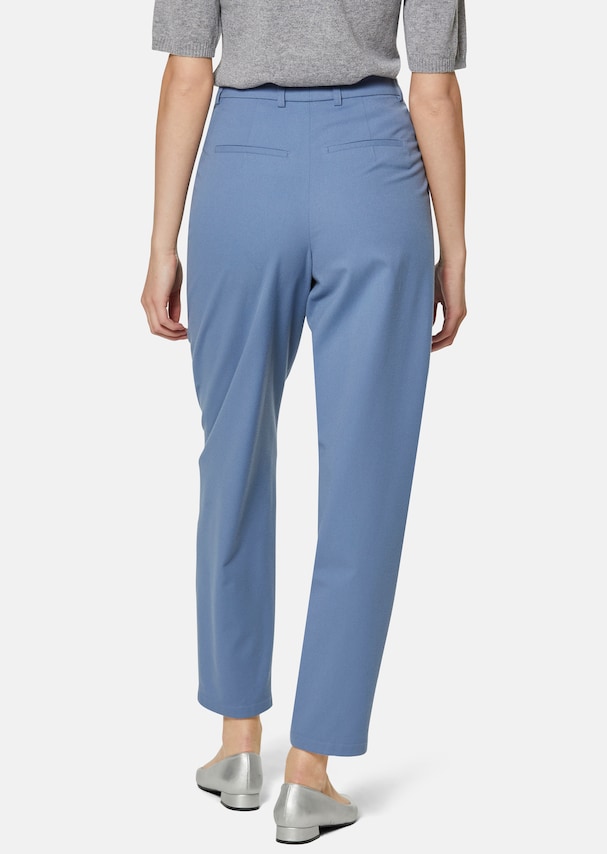 Pleated trousers in easy-care Ceramica fabric 2