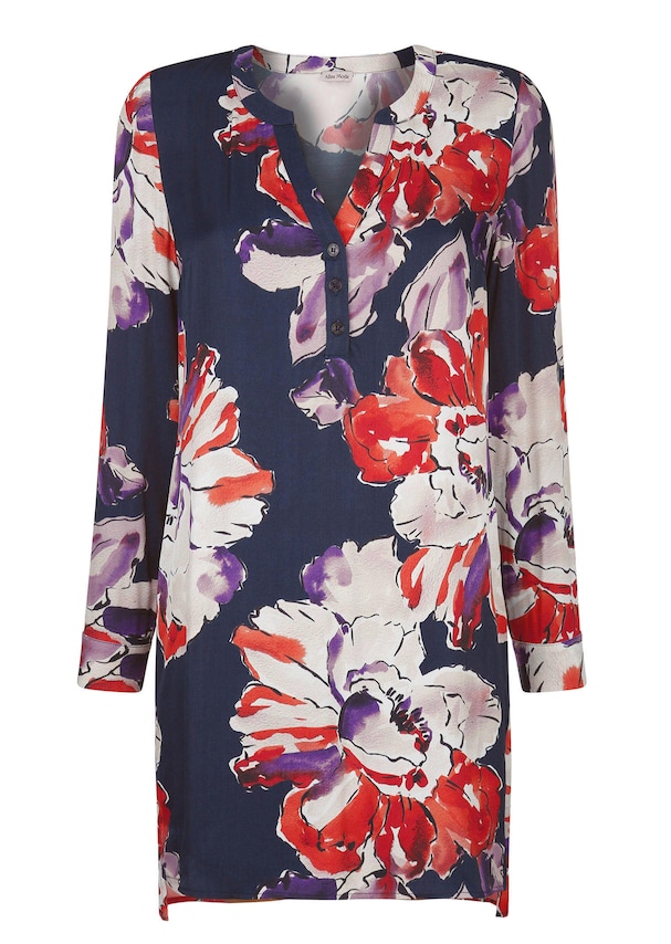 Longbluse mit floralem Print 5