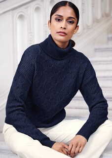 Pull torsadé en mix de laine vierge et cachemire thumbnail 2