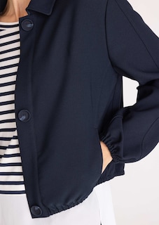 Kurzer Blouson mit Gummibündchen thumbnail 4