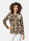 Bedruckter Pullover aus Schurwolle und Kaschmir thumbnail 1