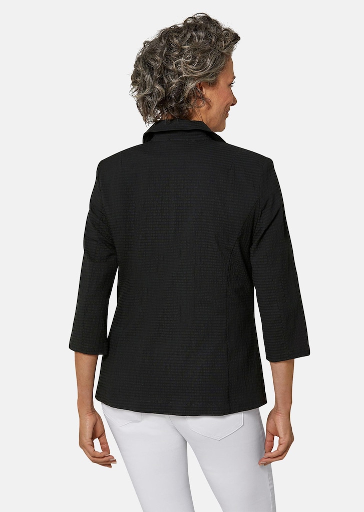 Leichte Blusenjacke in Seersucker-Qualität