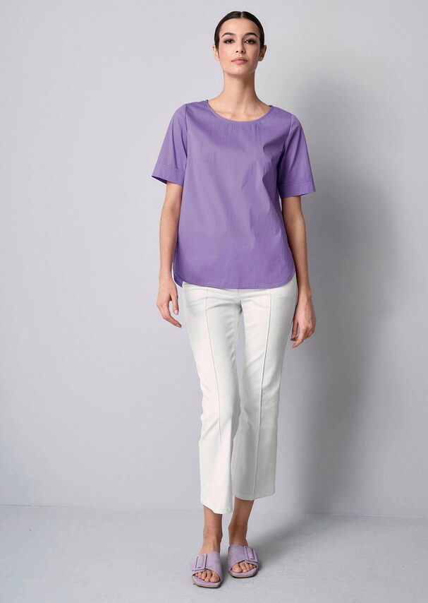 Bluse in sportlicher Popelinequalität 1