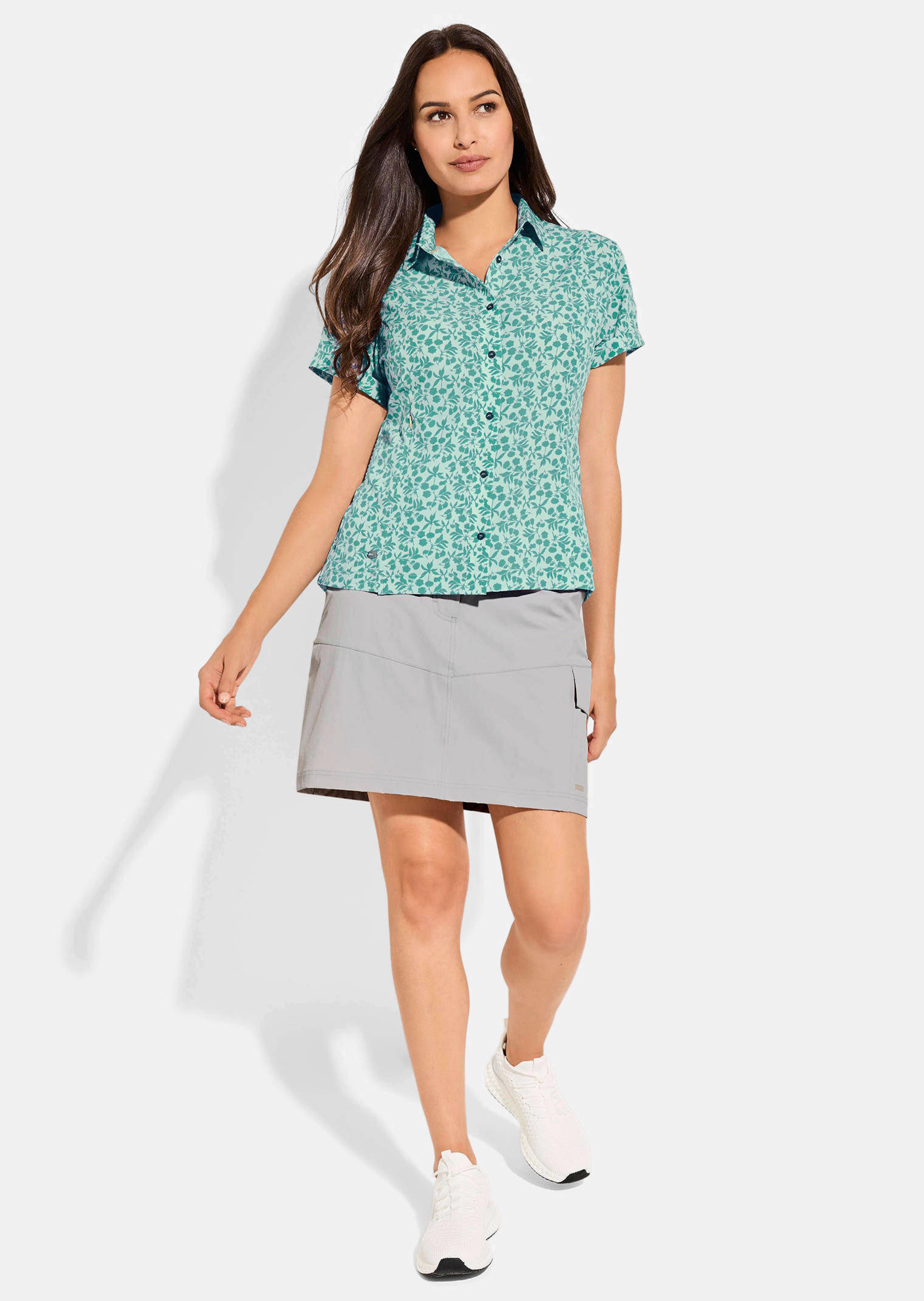 Funktionsbluse mit verlängertem Rücken