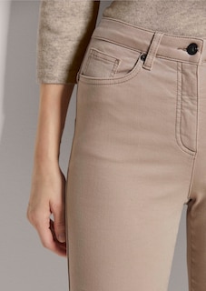 Jeans met fijne franjezoom thumbnail 5