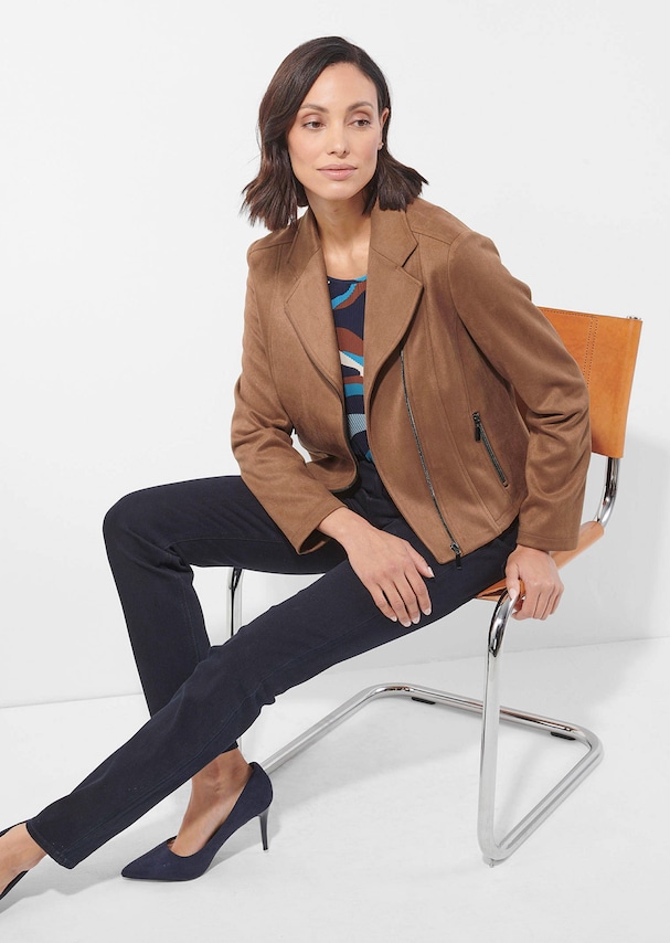 Velours-Bikerjacke 3