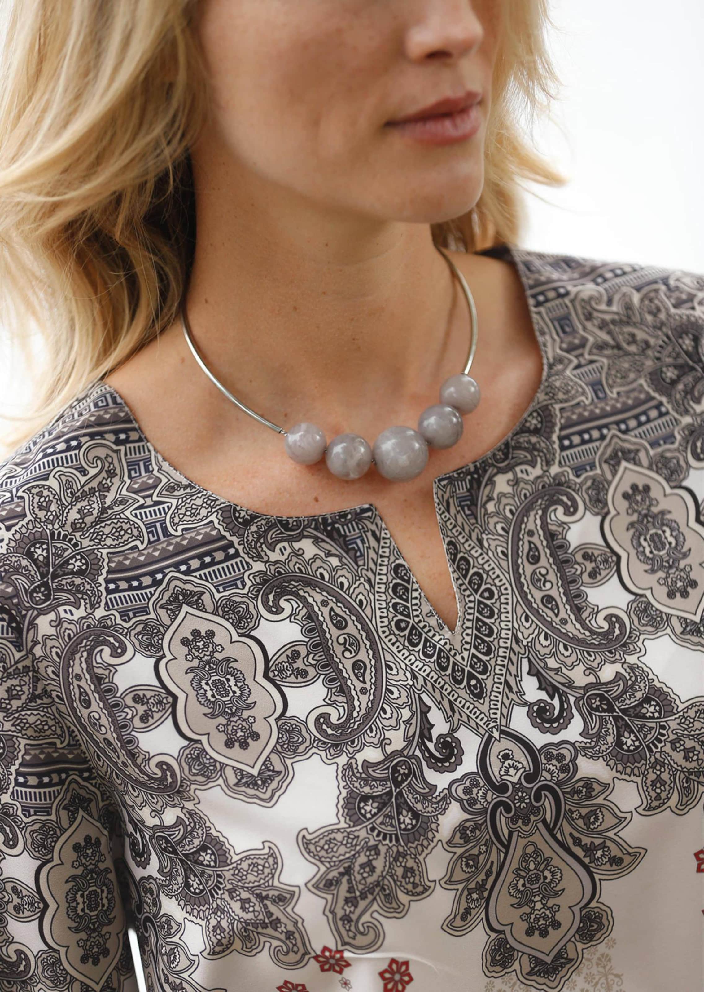 Chemisier imprimé - crème / à motifs - Gr. 46 de Goldner Fashion