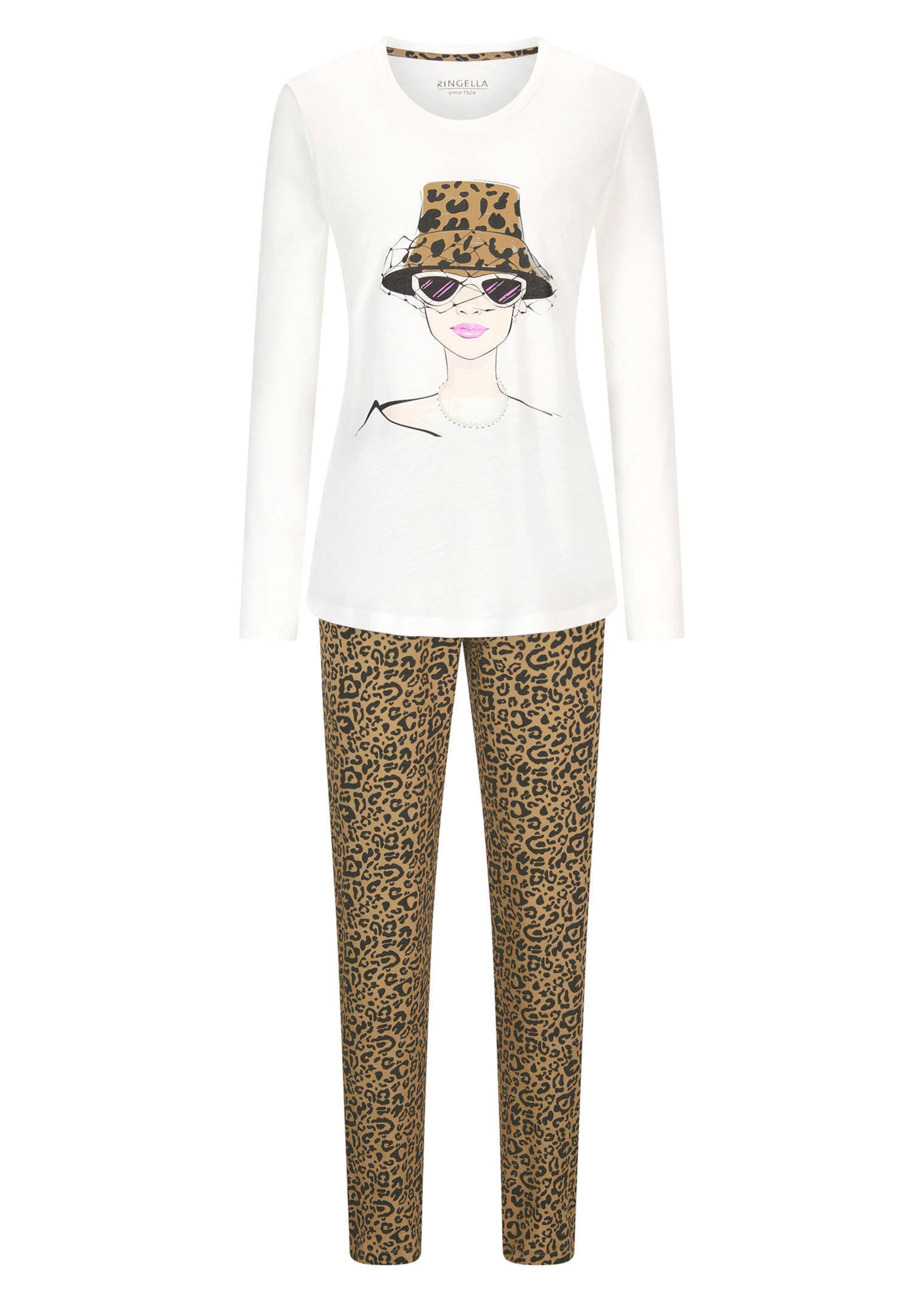 Pyjama mit Animal Print
