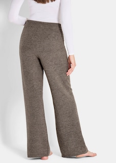 Pantalon en maille large avec une large taille élastique thumbnail 2