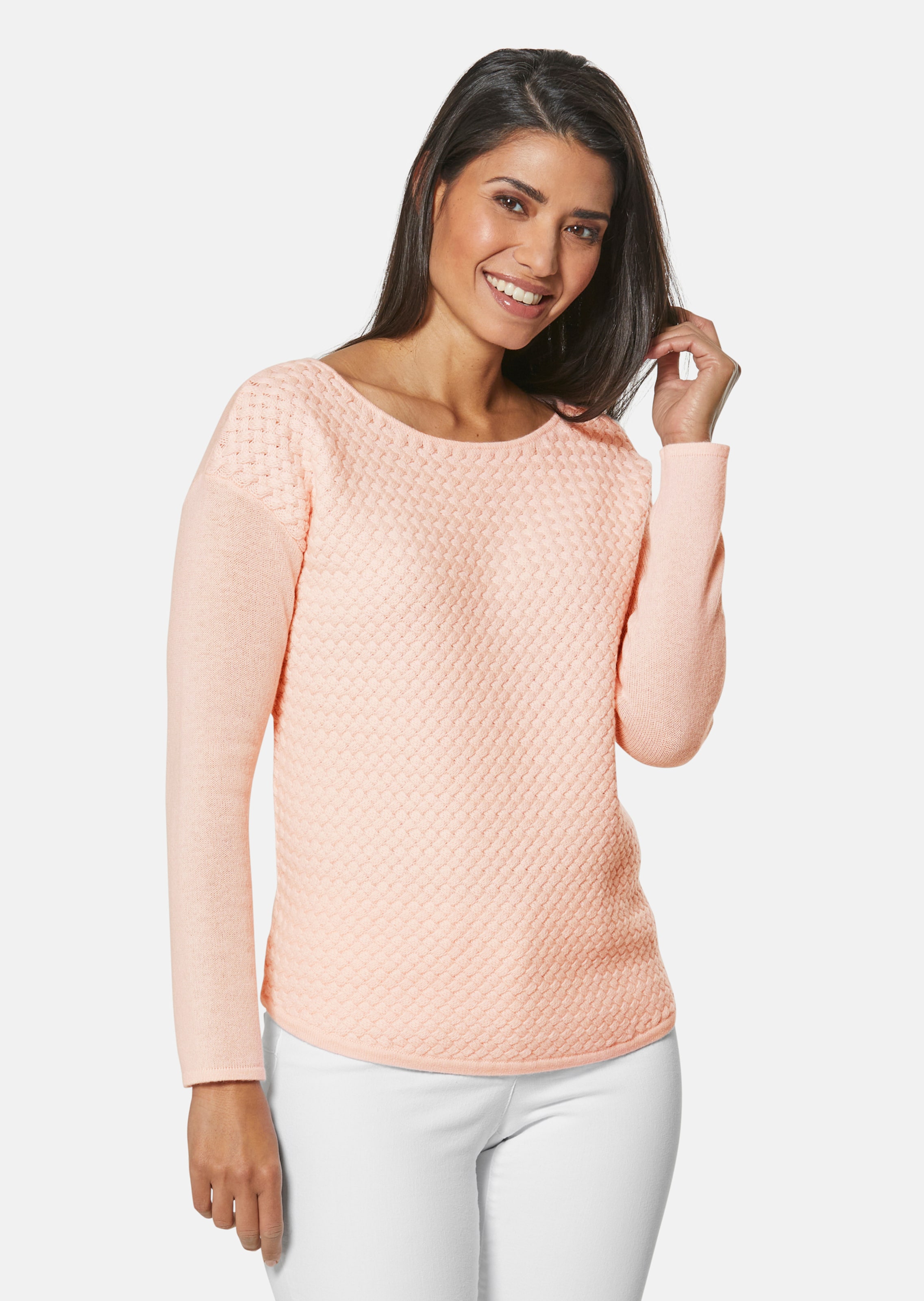 Oversize jumper with braided motif