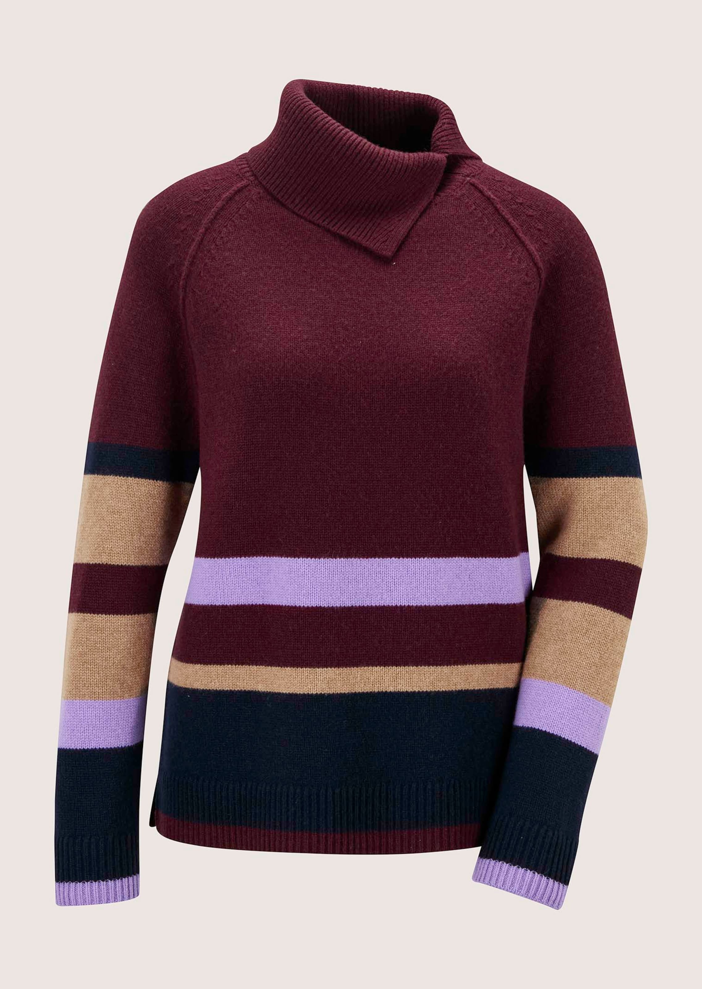 Pullover mit asymmetrischem Rollkragen