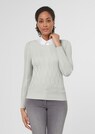 Feinstrick-Pullover mit Lochmuster thumbnail 1