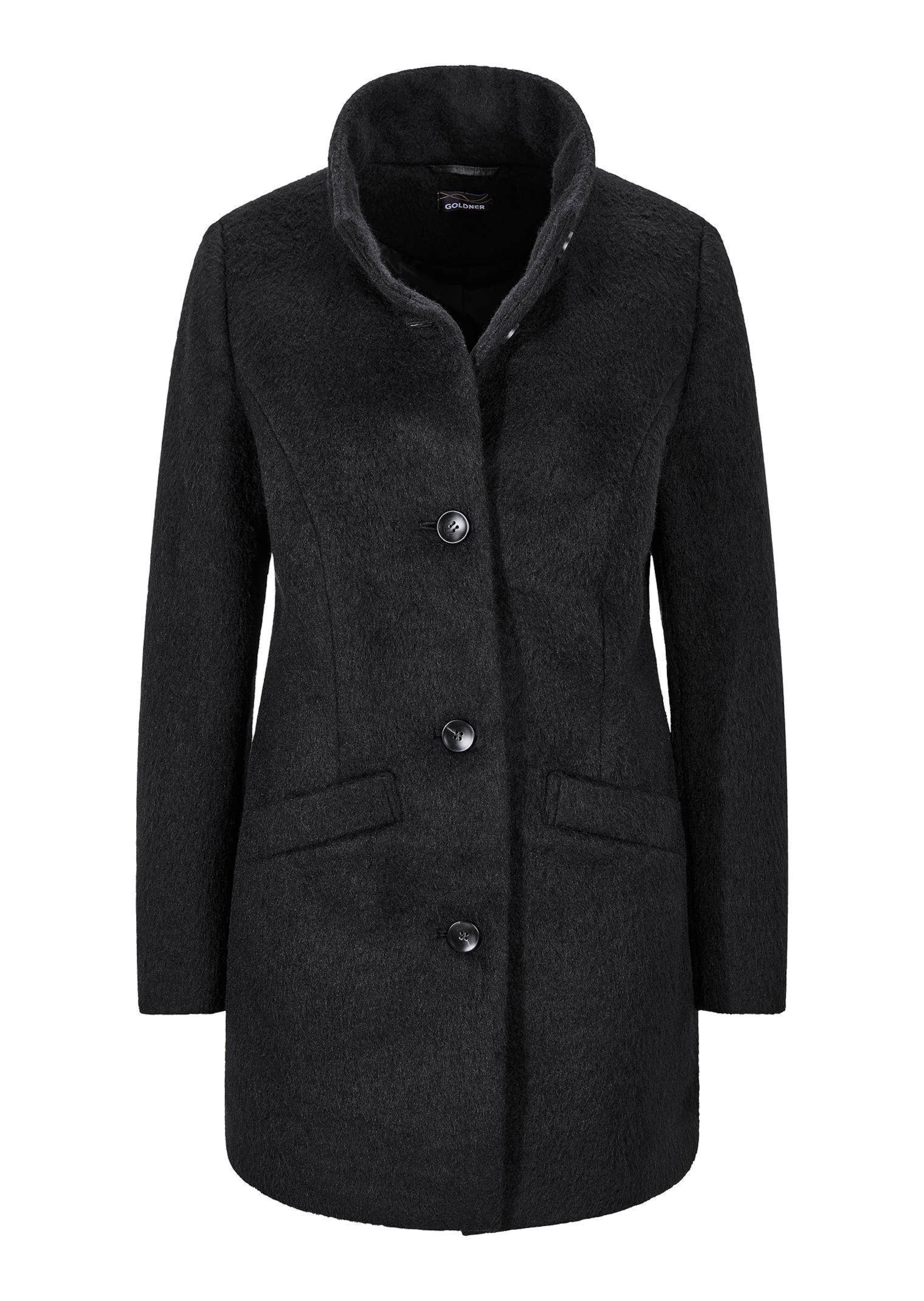 Wollmantel mit Stehkragen