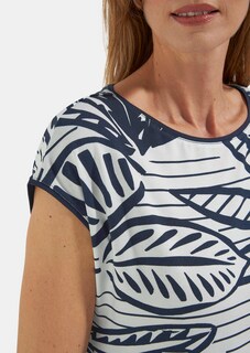 Maritimes Jersey-Shirt aus Viskose thumbnail 3