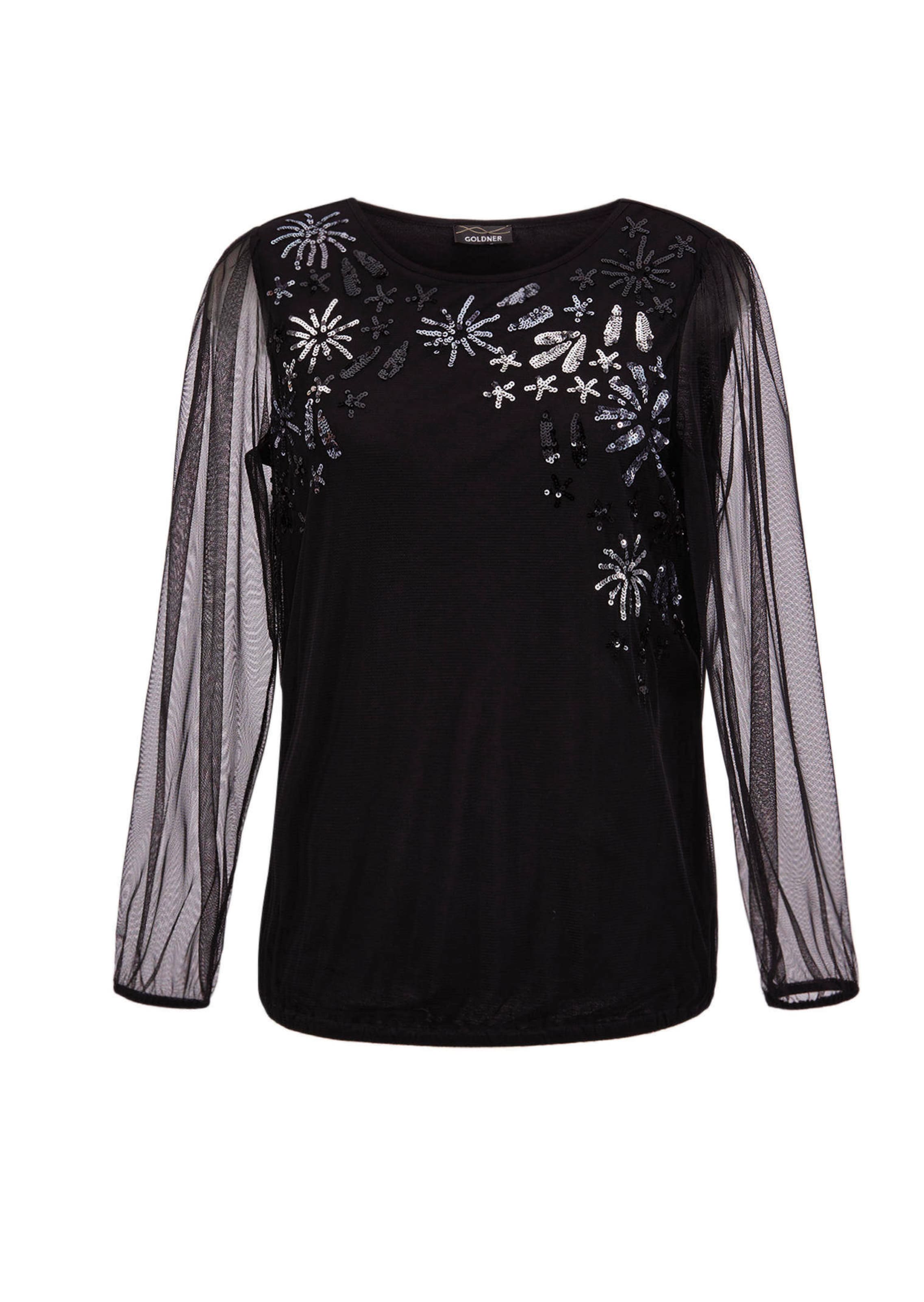 Langarmshirt mit transparenten Ärmeln