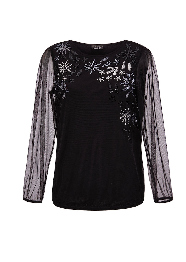 T-shirt à manches longues transparentes