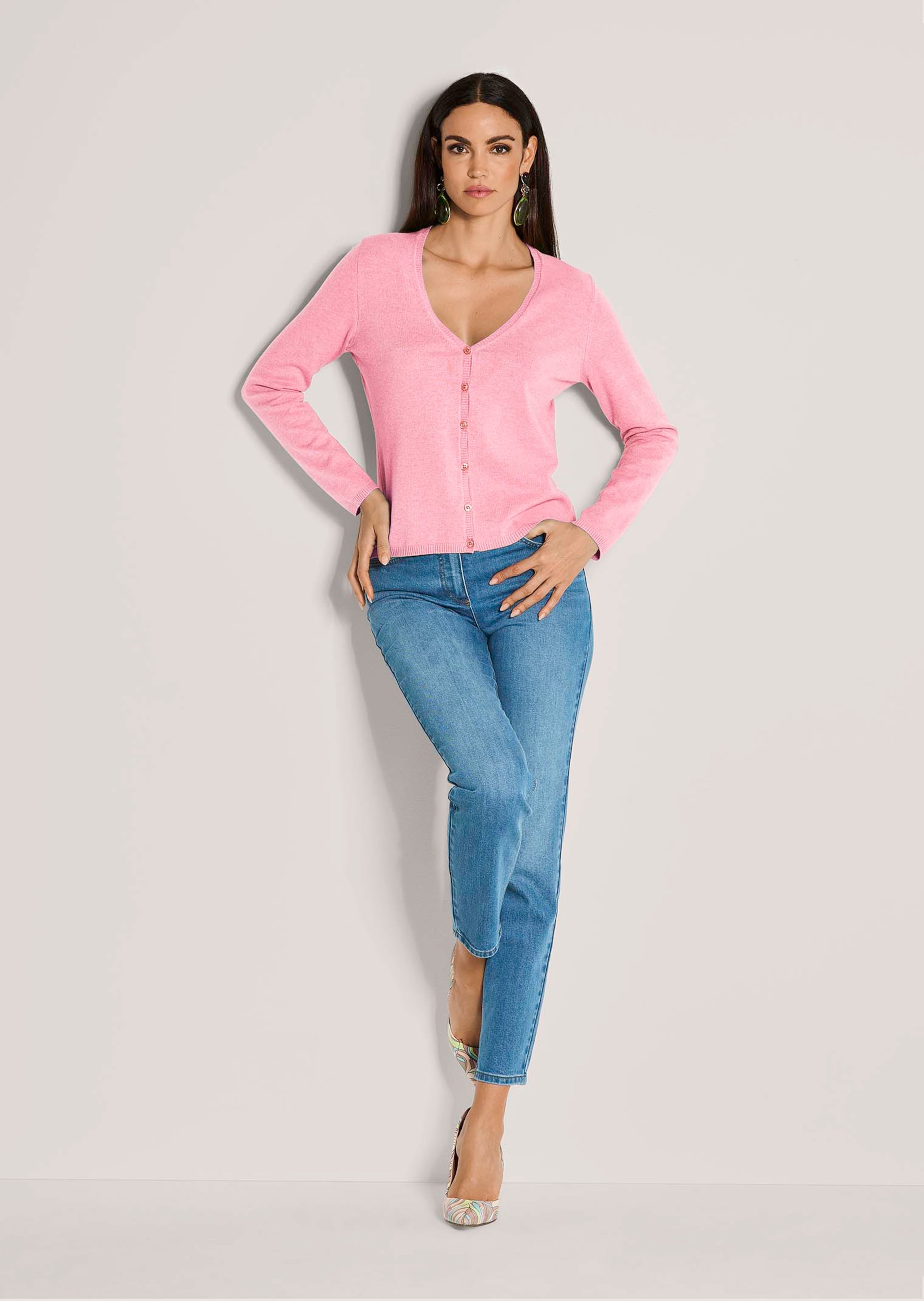 Feinstrick-Cardigan mit Modal