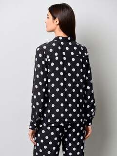 Bluse mit modischem Punkteprint thumbnail 3