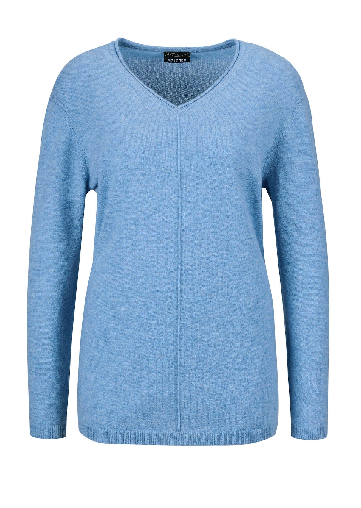 Kaschmirpullover mit V-Ausschnitt