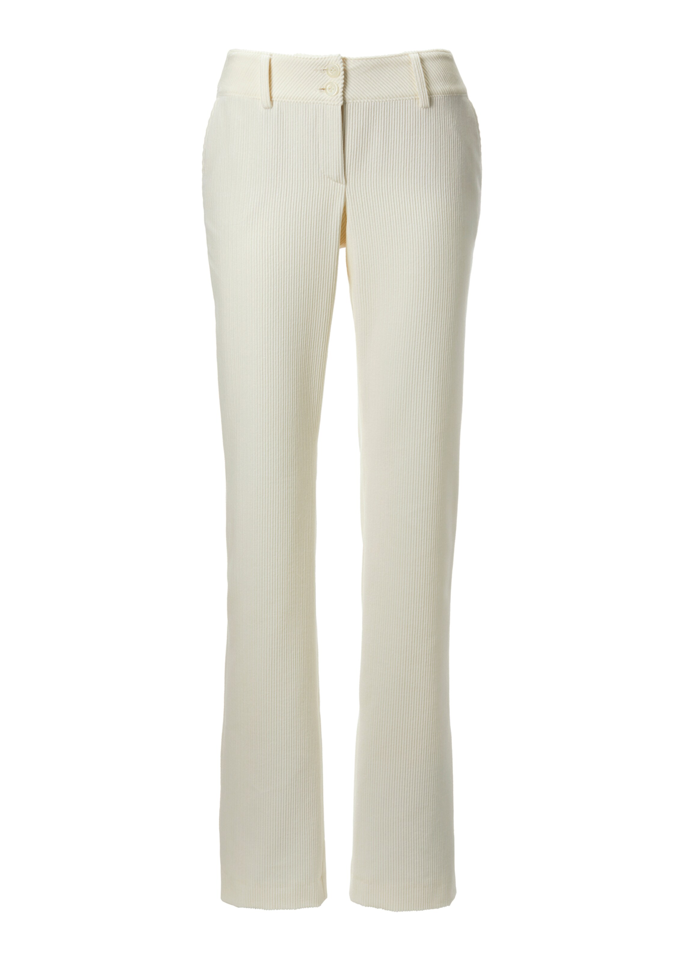 Pantalon velours 2025 femme blanc cassé