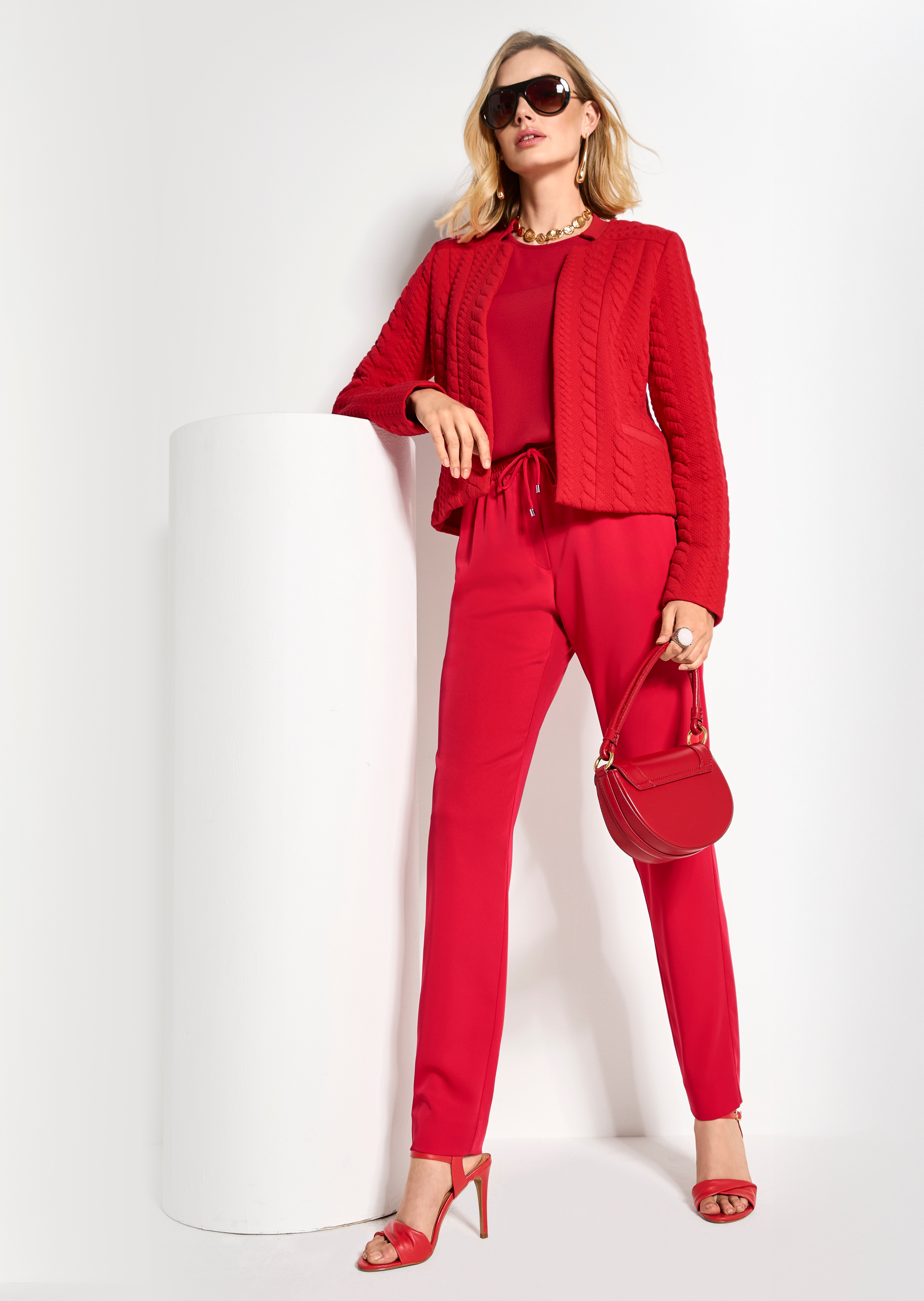 Short jersey blazer
