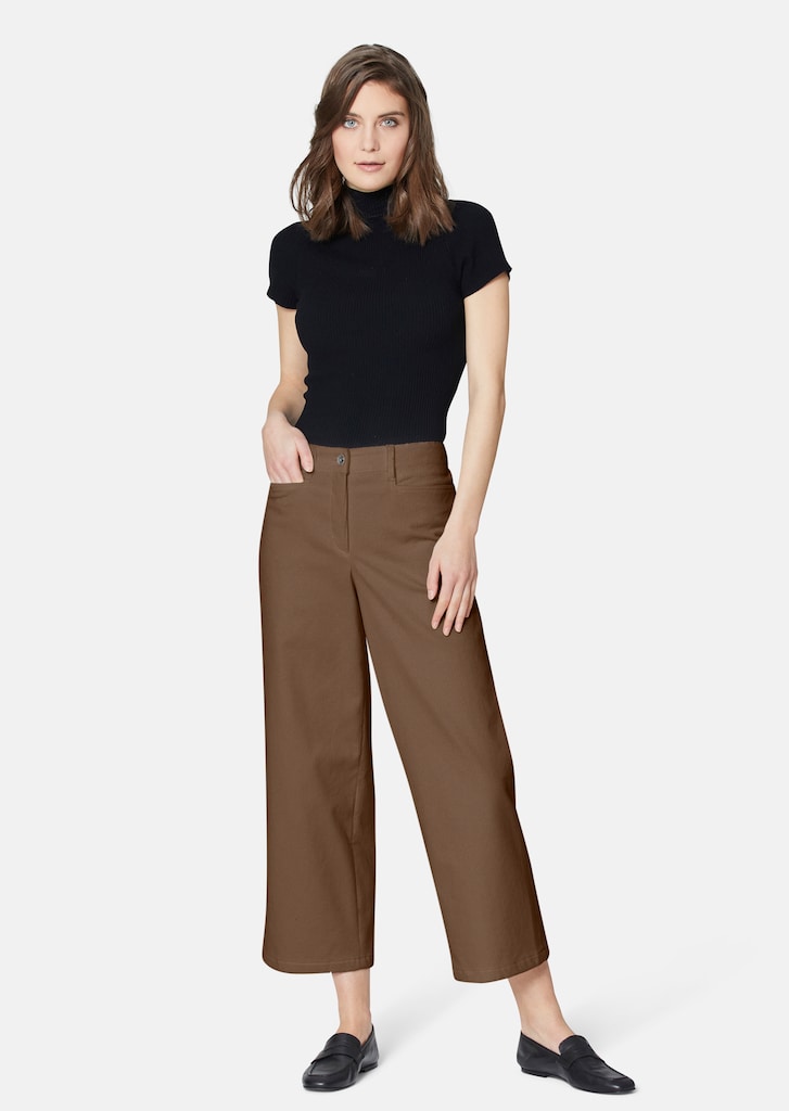 Culottes made from velvety soft fine corduroy 1