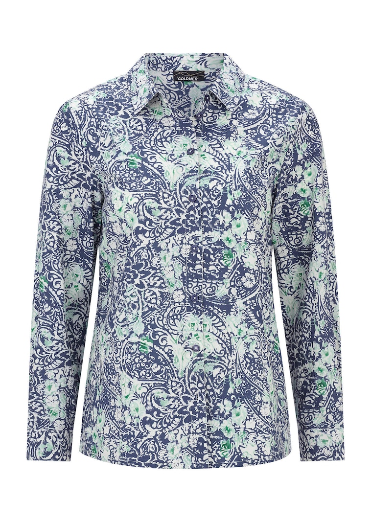 Overhemdblouse van puur katoen