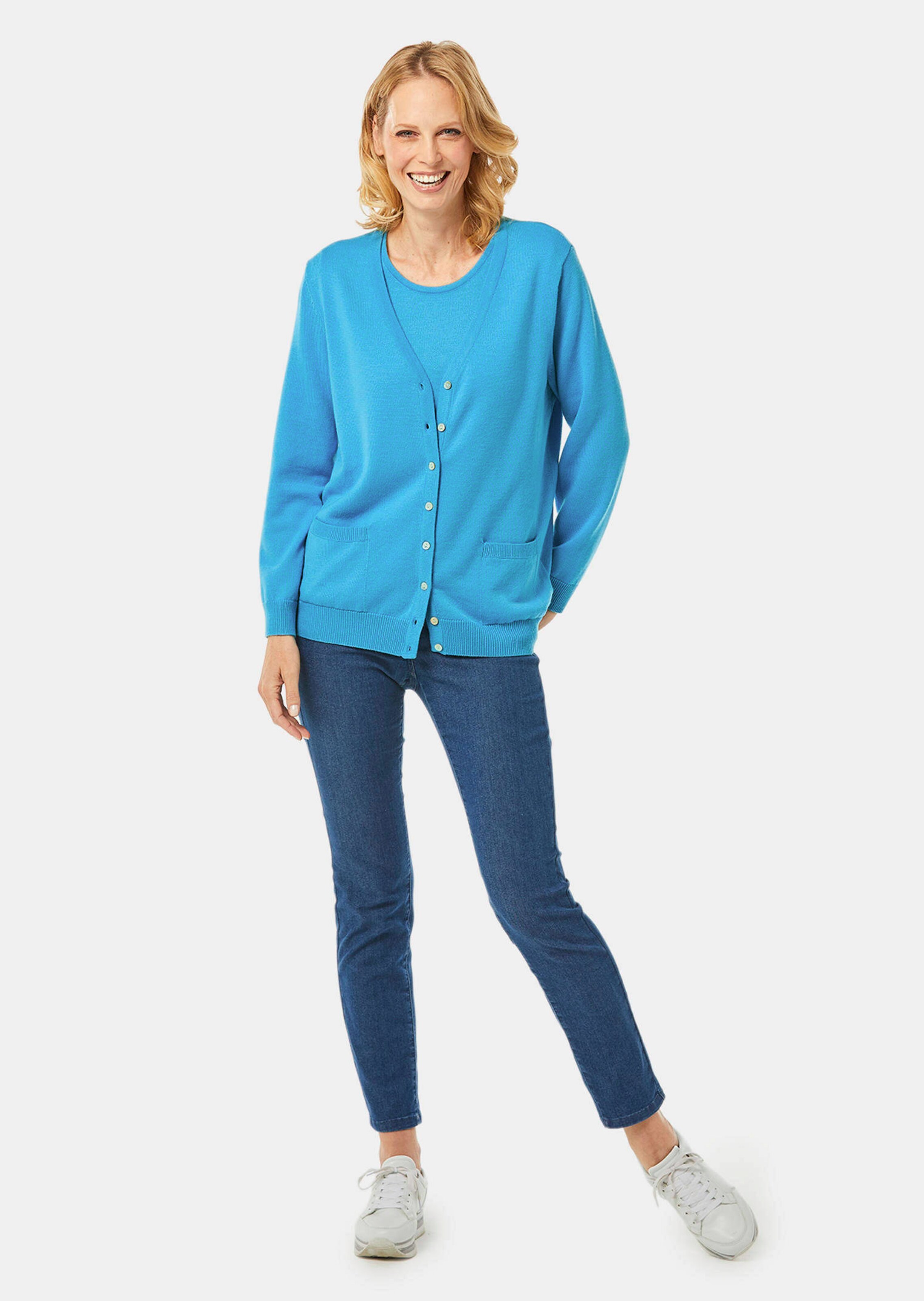 Ensemble en tricot - turquoise - Gr. 40 de Goldner Fashion