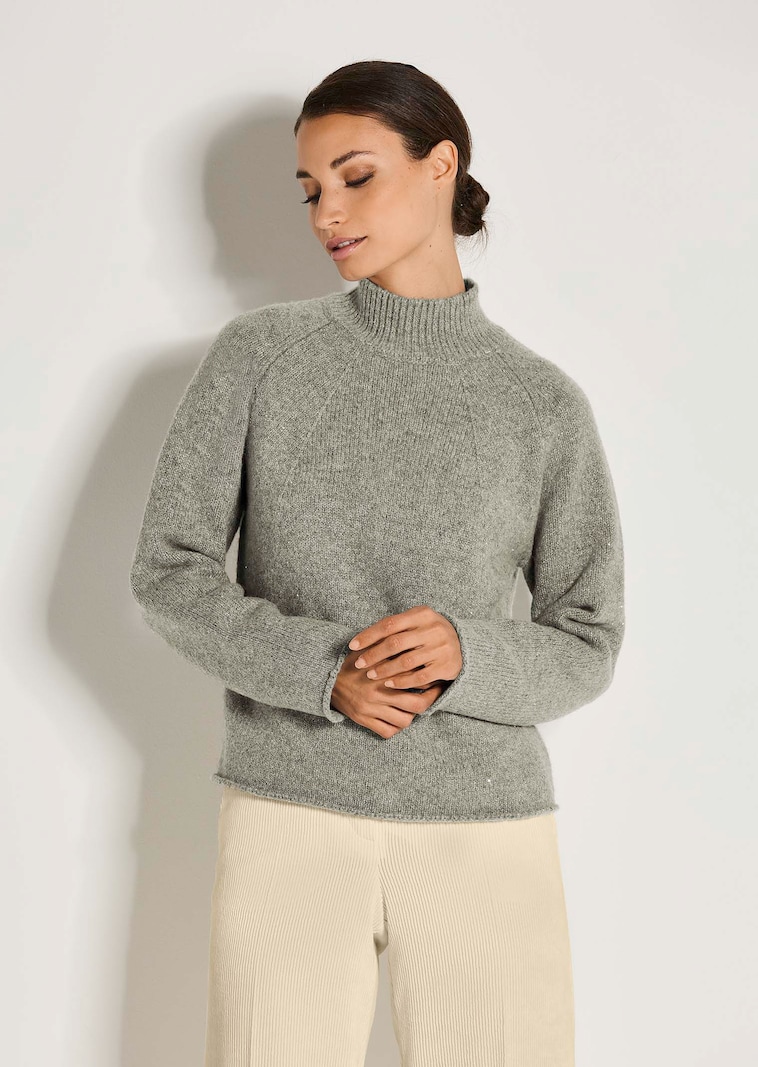 Pullover mit Glanzeffekt