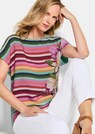 Blouseshirt met strepen en bloemen thumbnail 4