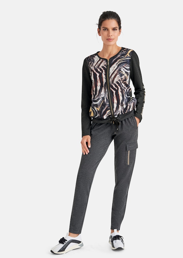 Jacket with abstract animal print 1