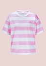Baumwollshirt mit femininem Streifenprint thumbnail 4