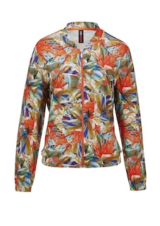 Gemusterte Freizeitjacke im Blouson-Schnitt thumbnail 4